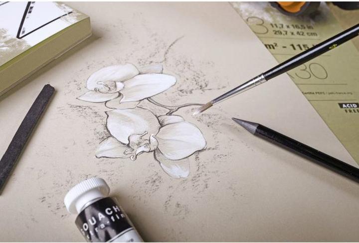 Produktbild Clairefontaine Paint ON Natur A5 (250 g/m², 30 x)