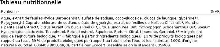 Image du produit Urtekram Gel douche Citronnelle sauvage 200 ml (200 ml)