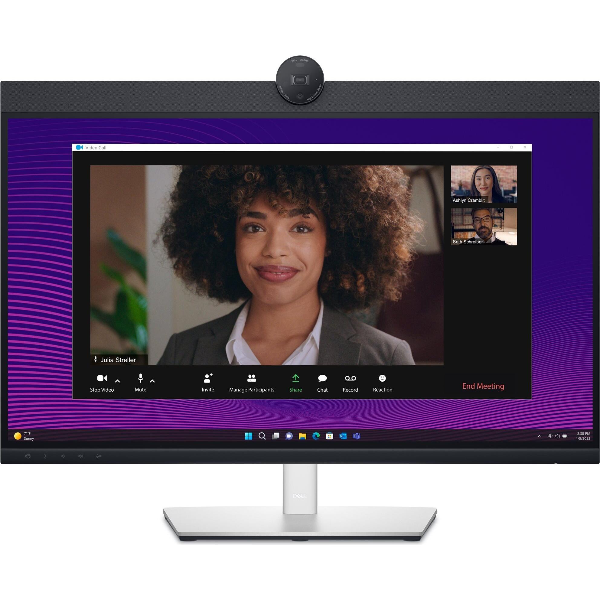 Dell P2724DEB (2560 x 1440 Pixel, 27"), Monitor, Silber, Schwarz