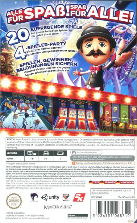 2K Games Giochi di Carnevale (Switch, Multilingue)