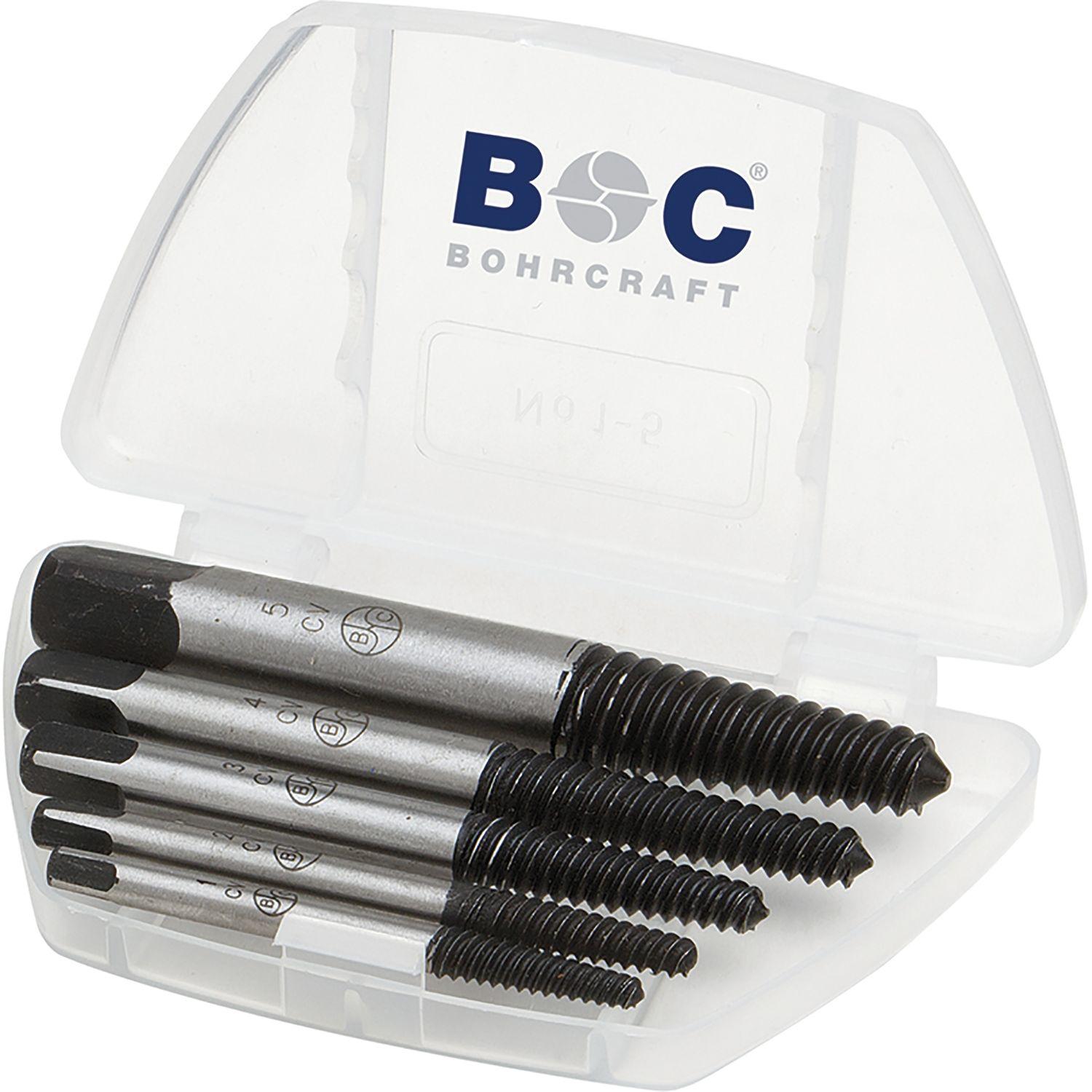Bohrcraft, Gewindeschneider + Gewindebohrer, Schraubenausdreher-Satz Code 9700 Gr.1 -6 in Kassette 6-teilig