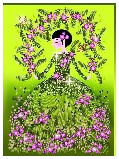 Produktbild Djeco Flitterbilder Glitzerkleid