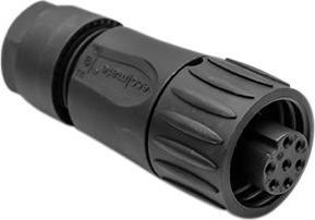 Actual product image Amphenol Circular plug connector, socket, 6 contacts, 12A, 250V, IP67