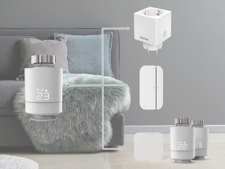 Actual product image Hama Smart radiator thermostat