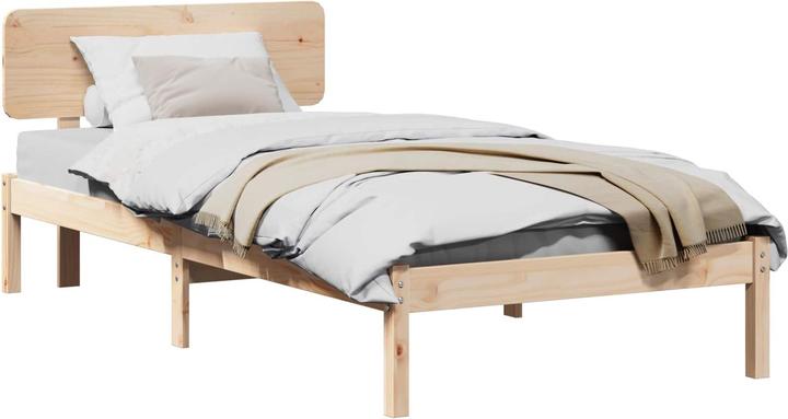 Actual product image vidaXL Holz-Bettgestell (75 x 190 cm)