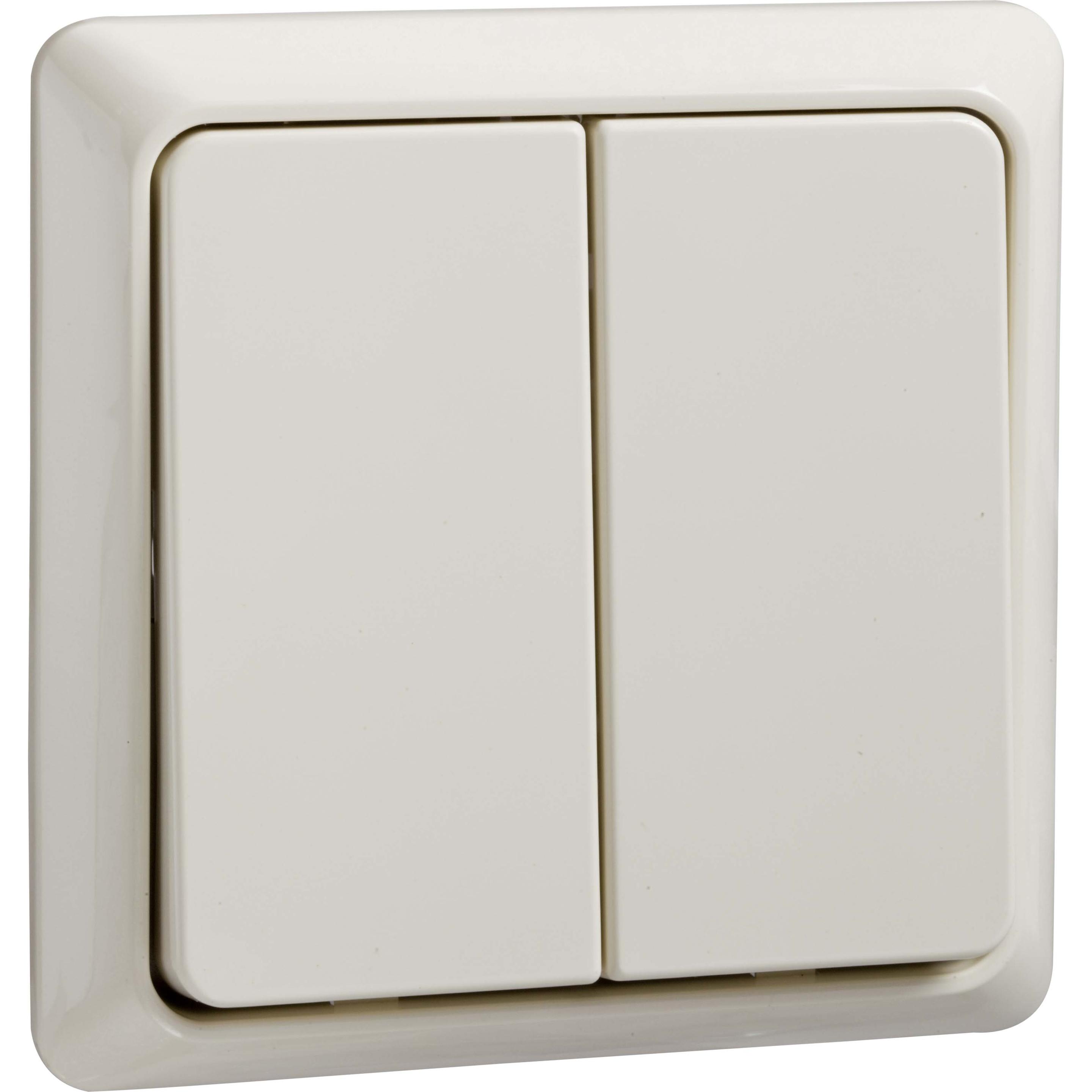 Thumbnail - Schneider Electric Zweifachtaster, Taster + Schalter, Weiss