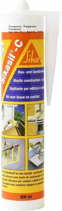 Actual product image Sika Sikasil-C (0.35 kg, Transparent, 300 ml)