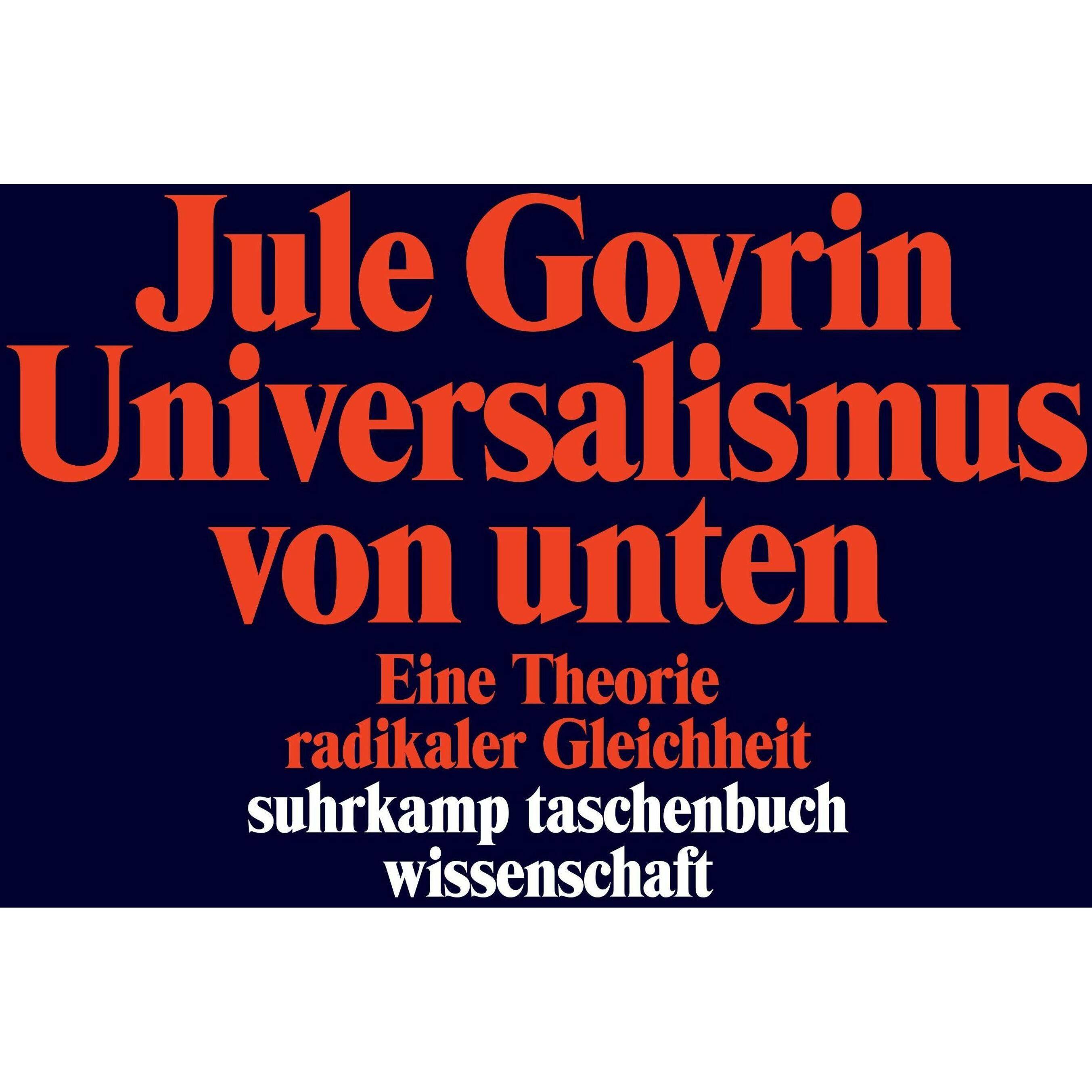 Thumbnail - Universalismus von unten, Fachbücher von Jule Govrin