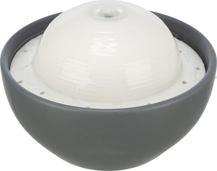 Trixie Vital Dome Drinkfontein Keramiek Grijs / Wit - 1,5 Ltr 20X10X20 Cm (150 cl)