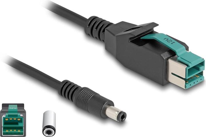 Produktbild Delock PoweredUSB Kabel Stecker 12 V zu DC 5,5 x 2,5 mm Stecker 2 m (1 m)