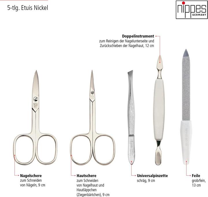 Image du produit Nippes 5-teiliges Maniküre-Set