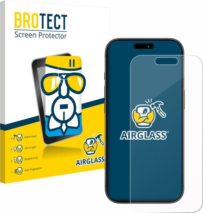 Produktbild BROTECT Schutzglas für Apple iPhone 17 Pro Schutzfolie Displayschutz Display Schutz Glas Folie klar (1 Stk., Apple iPhone 17 Pro)