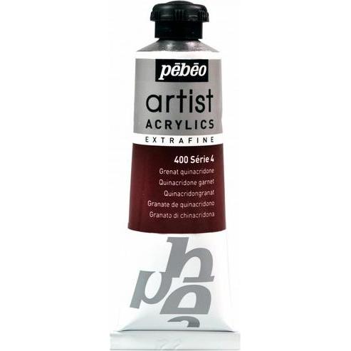 Thumbnail - Pebeo, Künstlerfarbe + Bastelfarbe, Artist Acrylics Extrafein Acrylfarben (Quinacridongranat, 37 ml)