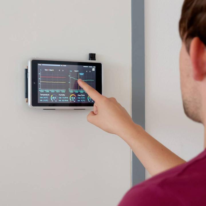 Actual product image PCE Instruments Datenlogger für Temperatur rel. Feuchte mit Bluetooth Interface und Touchscreen