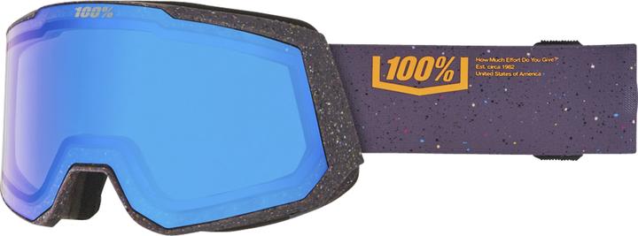Actual product image 100% Snowcraft XL Hiper White-Mirror Blue