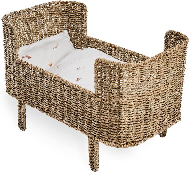 Smallstuff - Rosaline doll bed - natural seagrass (53000-03)