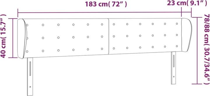 Produktbild VidaXL Zain (183 x 23 x 88 cm)