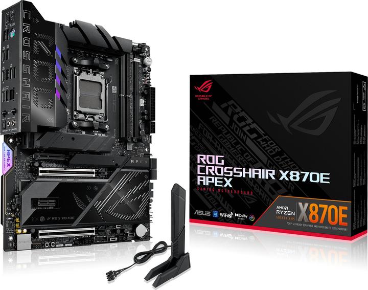 Actual product image ASUS Rog Crosshair X870e Apex (AM5, AMD X870E, ATX)