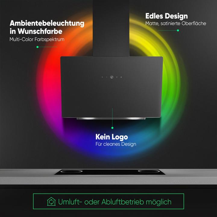 Produktbild Bomann DU 7611 G Kopffreie Vertikal-Haube (Wandhaube)