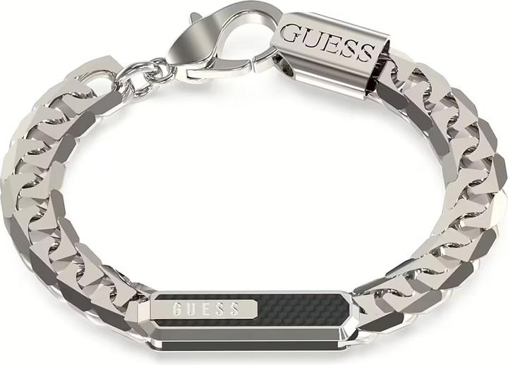 Immagine prodotto Guess Bracciale BR da 6 mm in fibra di carbonio e smalto (19 cm, Acciaio inossidabile)