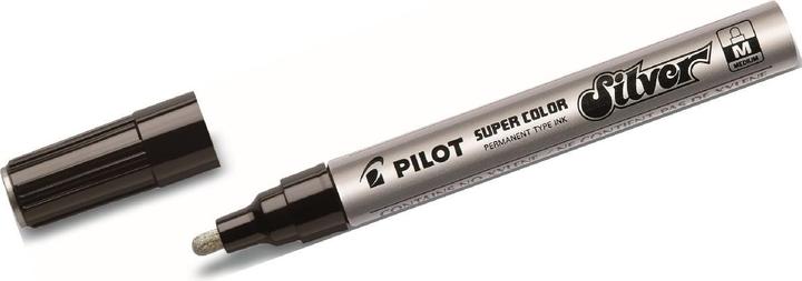 Produktbild Pilot Permanent-Marker SUPER COLOR Silver, medium, silber (1 x)