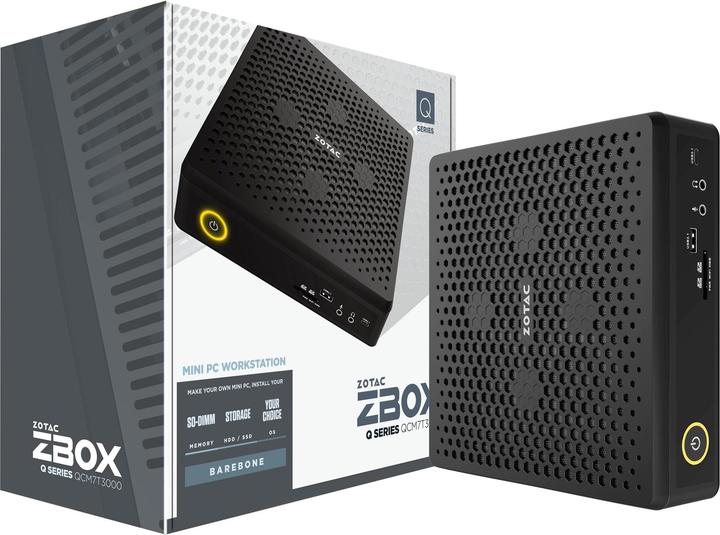 Actual product image Zotac ZBOX Q Series QCM7T3000 - Barebone - Mini PC