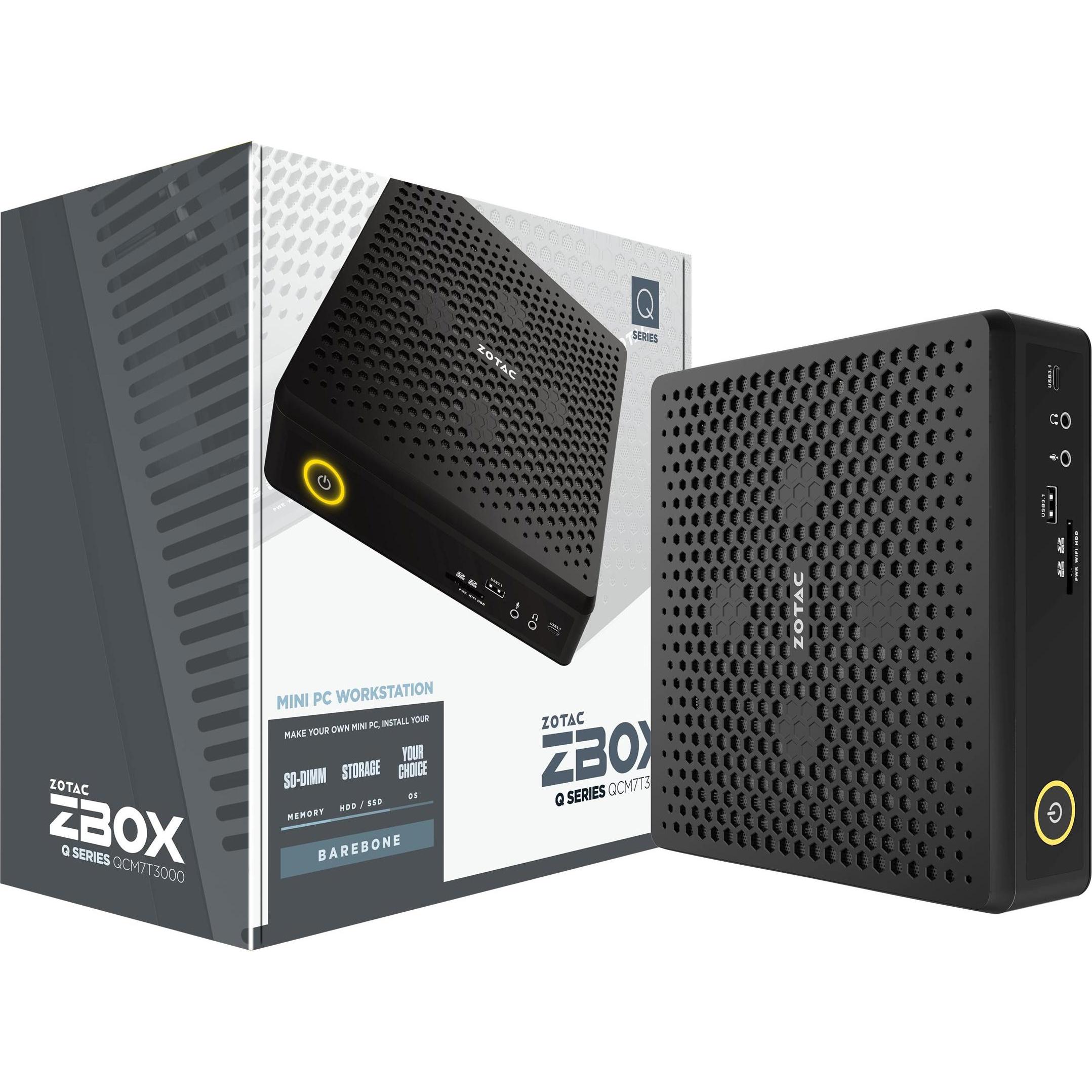 Zotac ZBOX Q Series QCM7T3000 - Barebone - Mini-PC (Intel Core i7), Barebone