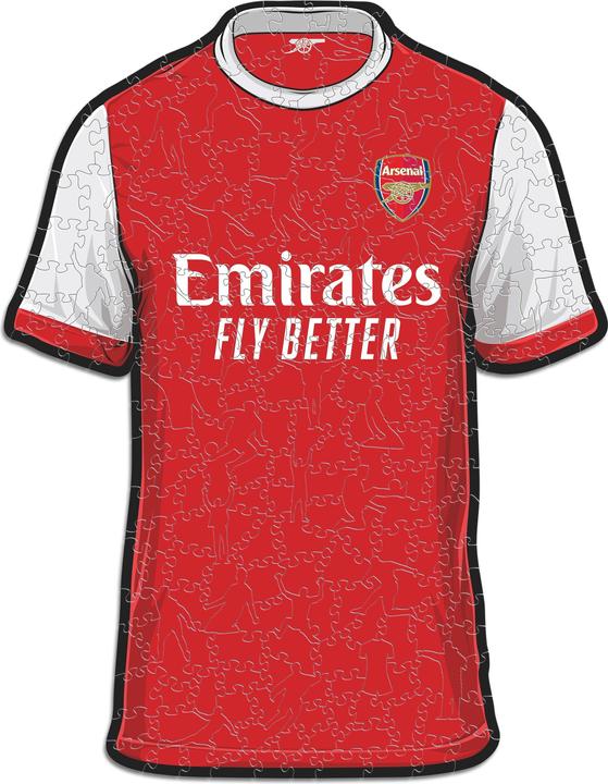 Actual product image Iconic Arsenal FC - Jersey - Wooden Puzzle Size M (270 pieces) (270 pieces)