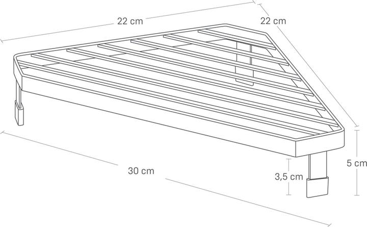 Image du produit Yamazaki Tablette d'angle pour cuisinière TOWER