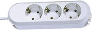 Actual product image Bachmann SMART power strip 3-fold white 5.0 m 387.272 SMART 3xSchutzkontakt white power, without switch, Zu (3 x, CEE 7/3, 5 m)