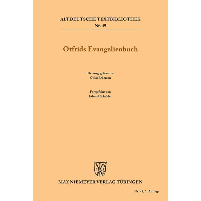 Otfrids Evangelienbuch, Fachbücher von Otfrid von Weissenburg