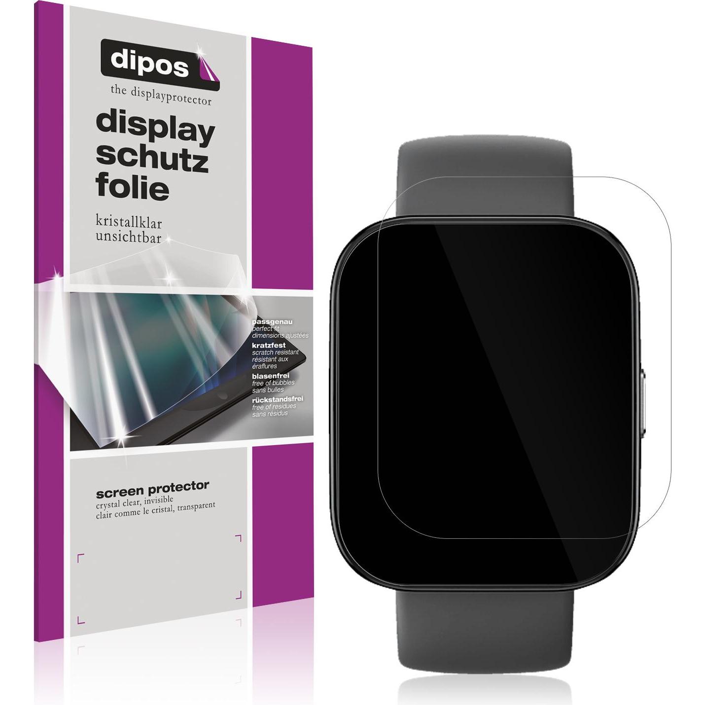 Dipos Schutzfolie Klar für Amazfit Bip 5 46mm A2215, Smartwatch Schutzfolie, Transparent