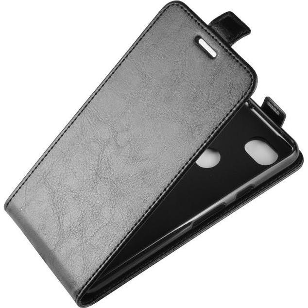 Thumbnail - MU Classic Leder Flipcase Hülle (Google Pixel 3a XL), Smartphone Hülle, Schwarz