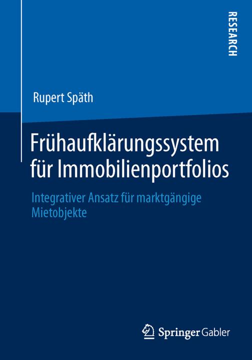 Produktbild Frühaufklärungssystem für Immobilienportfolios (Deutsch, Rupert Späth, 2013)