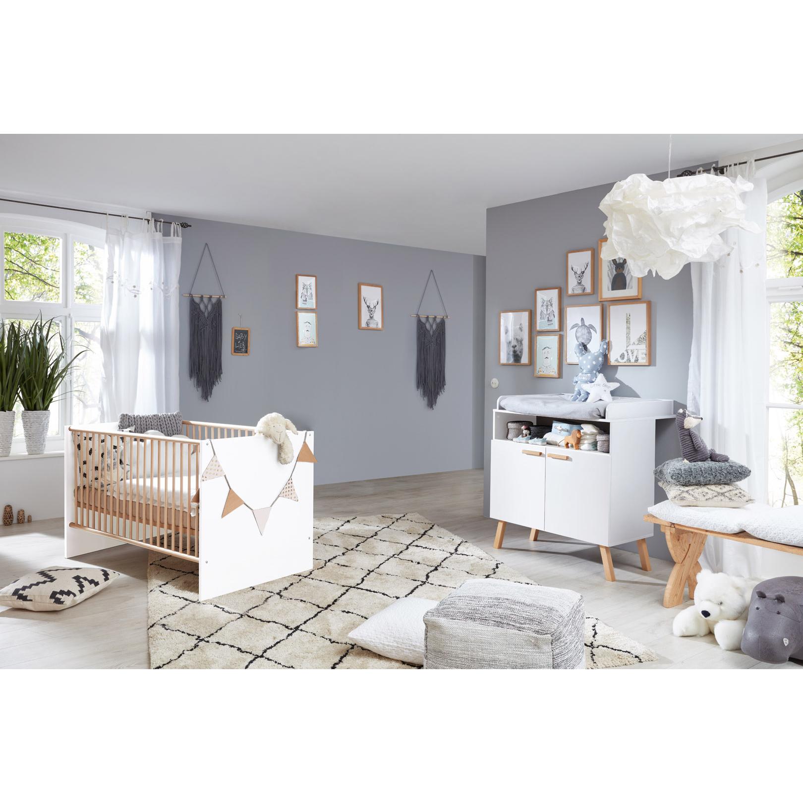 Thumbnail - Ebuy24, Komplett-Babyzimmer, Babyzimmermöbel-Set MatsBaby (Wickelkommode, Babybett)