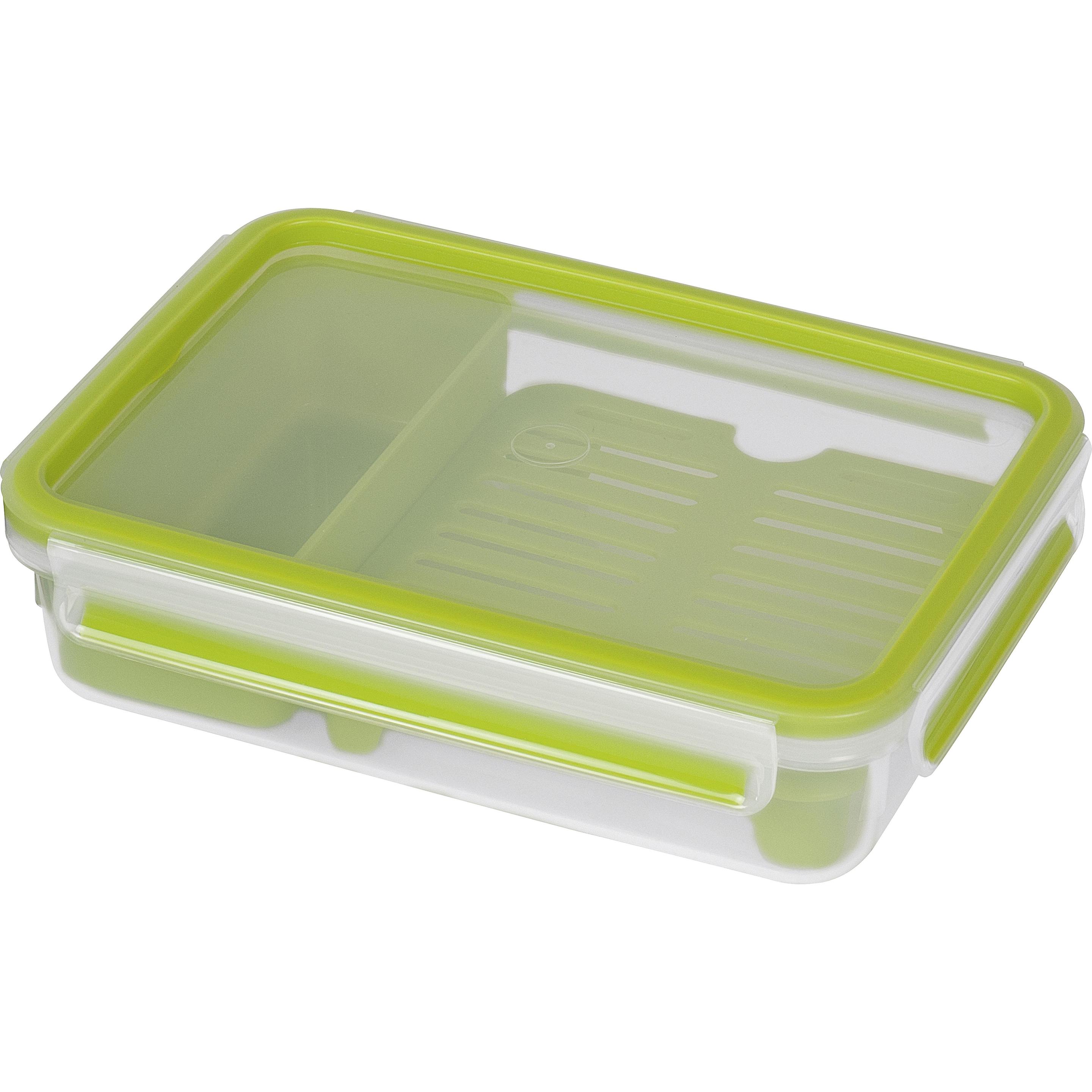 Emsa Clip & Go, Lunchbox, Grün, Transparent