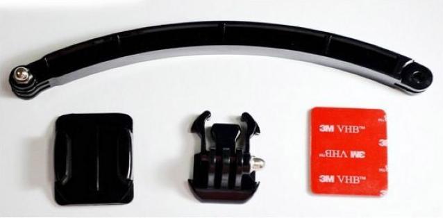 Produktbild Hermex GoPro Helmhalterung Kamerahalter Kit für GO PRO GOPRO HERO 5 / 4 / 3+ / 3 / 2 / 1 kompatibel (1, 3, 4, GoPro Hero 5)