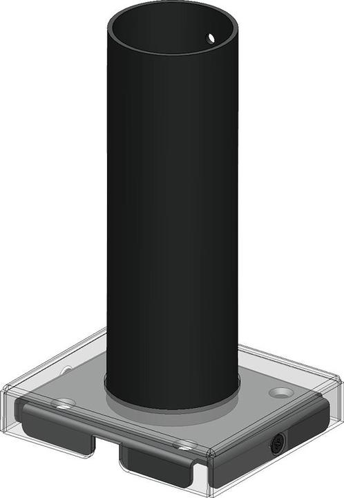 Produktbild Max Michel Kompletthalterung für Verifone P200/P400, eckige Abdeckung, Pole 120 mm