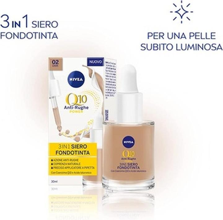 Produktbild NIVEA Anti-Wrinkle Power 3in1 Serum Foundation Dark 30ml (Dunkel)