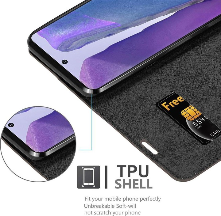 Actual product image Cadorabo Book Invisible Magnet Cover (Samsung Galaxy Note 20)