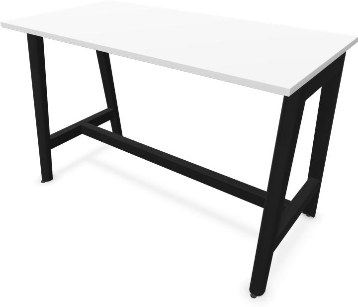 Ash stained black, White