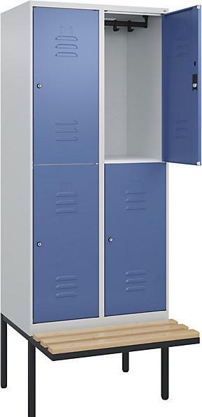 Actual product image C+P Double-decker locker Classic PLUS bench seat (80 cm, 212 cm)