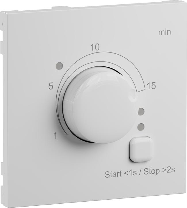Actual product image Legrand SEANO cover for timer switch 0-15 minutes, ultra white, 765135