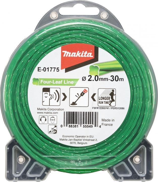 Actual product image Makita Four Leaf Line (Weed whacker, Trimmer line + line spool)