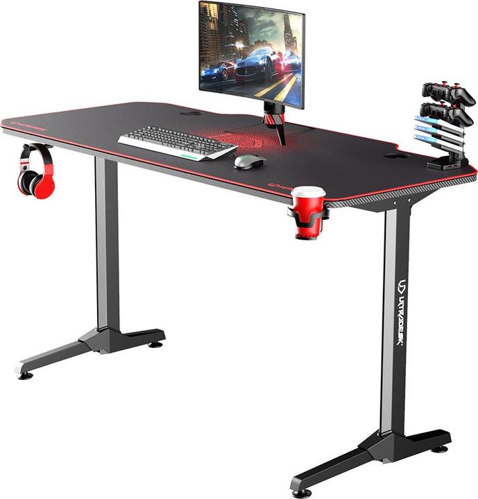 Ultradesk Biurko Frag Czerwone 140 cmx60 cm