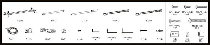 Produktbild Mozi Art Series FS-5 -lattiajalusta 55 - 75"" televisiolle (55" - 75")