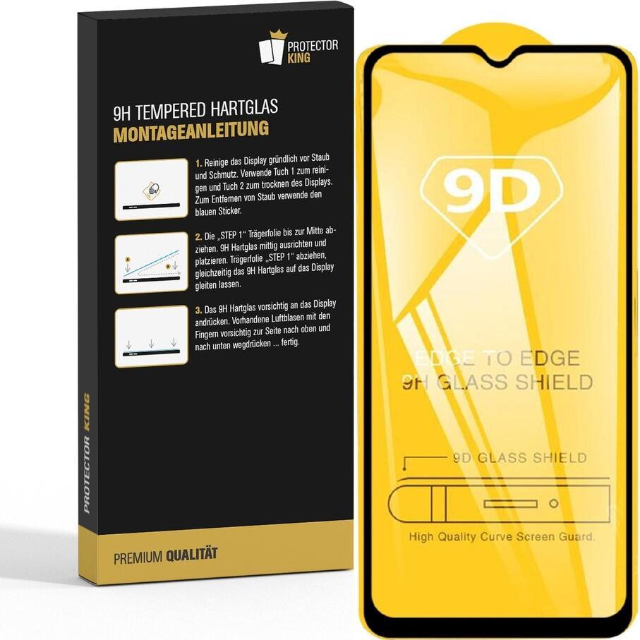 Thumbnail - Protectorking 2x echtes Tempered 9H Panzerhartglas 3D KLAR FULL COVER (2 Stück, Samsung Galaxy A24), Smartphone Schutzfo...