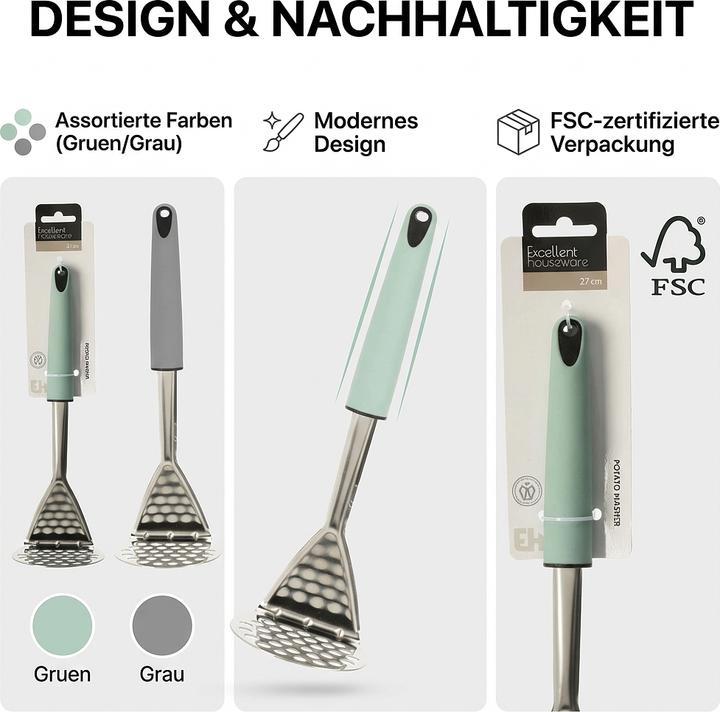 Actual product image Excellent Houseware Kartoffelstampfer