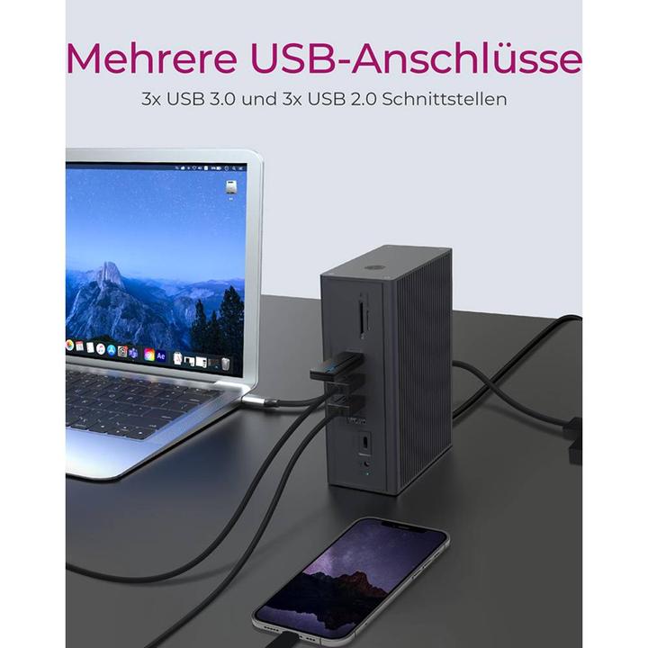 Produktbild Icy Box IB-DK2262AC (USB-C, 4 Ports)