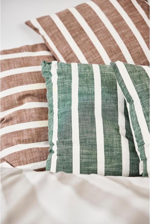 Produktbild OYOY Living Kissenbezug Kara 60 x 40 cm, Braun/Weiss (60 x 40 cm)